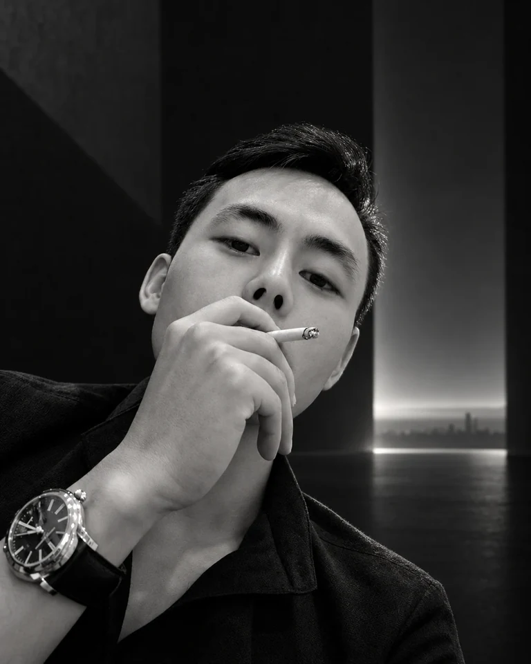 Black-and-white portrait of BAT KIEU DINH
